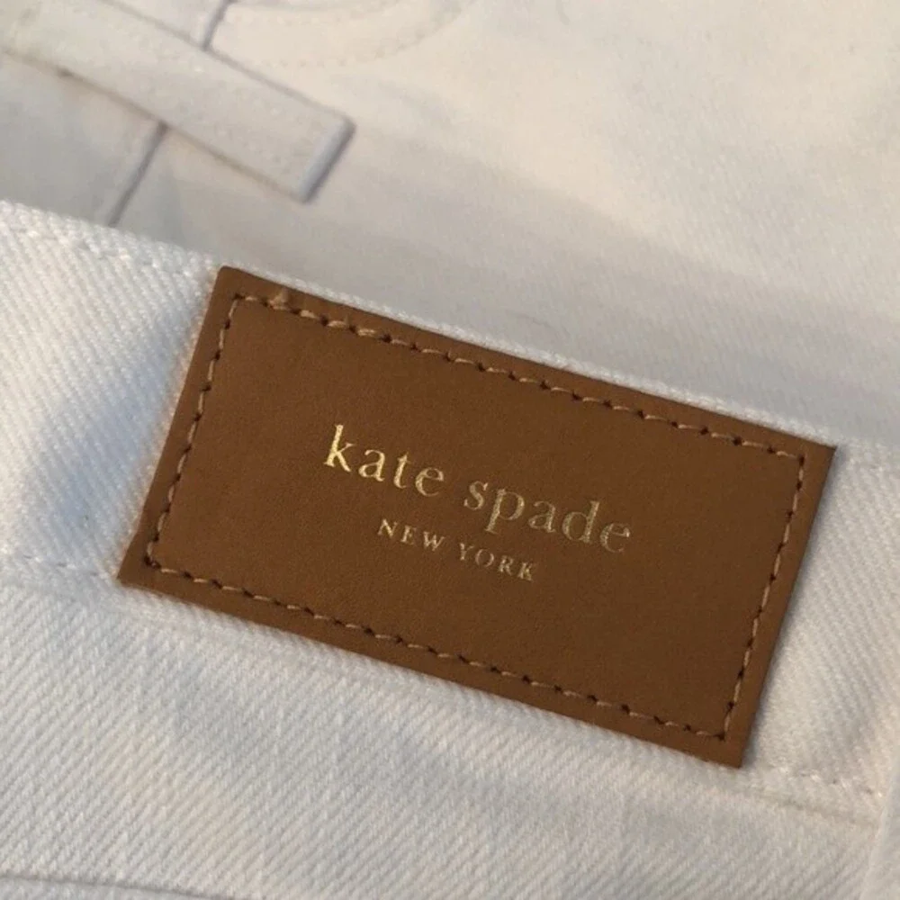 KATE SPADE SIZE 33 WHITE BROOME STREET DENIM JEAN